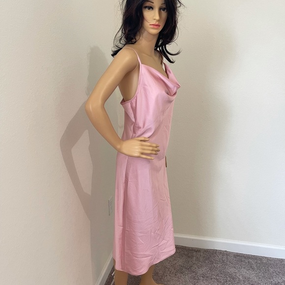 Forever 21 Cowl Neck Midi Silk Dress - Picture 5 of 12